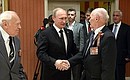 Vladimir Putin met with Russian veterans of WWII.