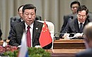 Председатель КНР Си Цзиньпин на заседании саммита БРИКС в узком составе.