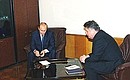 С губернатором Астраханской области Анатолием Гужвиным.