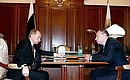 Встреча с главой компании «Интеррос» Владимиром Потаниным.