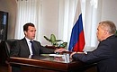 С губернатором Белгородской области Евгением Савченко.