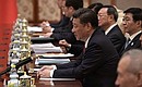 В ходе российско-китайских переговоров. Председатель Китайской Народной Республики Си Цзиньпин.
