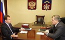 With Murmansk Region Governor Dmitry Dmitriyenko.