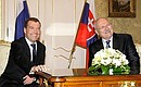 С Президентом Словакии Иваном Гашпаровичем. Фото РИА «Новости»