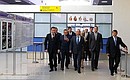 During the visit to the new terminal at the Knevichi Airport.