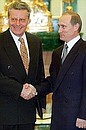С Президентом Молдавии Петром Лучинским.