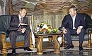 Беседа с Президентом Украины Леонидом Кучмой.