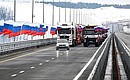Opening of the last sections of the M-12 Vostok motorway between Moscow and Kazan. Photo: Maxim Bogodvid, RIA Novosti