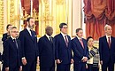 During the presentation of foreign ambassadors’ letters of credence.