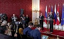 Пресс-конференция с Федеральным президентом Австрии Александром Ван дер Белленом.