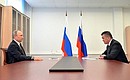 С губернатором Приморского края Владимиром Миклушевским.