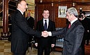 With President of Azerbaijan Ilham Aliyev and President of Armenia Serzh Sargsyan.