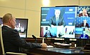 Meeting with State Duma party faction leaders (via videoconference).