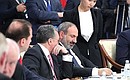 The heads of delegations of the CSTO member states signed the CSTO Collective Security Council Declaration. Acting Prime Minister of Armenia Nikol Pashinyan.