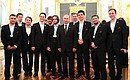 Meeting with members of WorldSkills-Russia national team.
