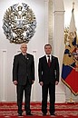 С лауреатом Государственной премии Российской Федерации Артёмом Игоревичем Кобзевым.
