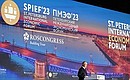 The 26th St Petersburg International Economic Forum plenary session. Photo: Ramil Sitdikov, RIA Novosti Host Photo Agency