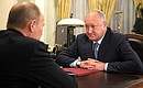 Working meeting with Kamchatka Governor Vladimir Ilyukhin.