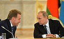 Meeting of the Supreme Eurasian Economic Council. With First Deputy Prime Minister Igor Shuvalov.