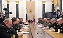 Встреча с руководством Министерства обороны.