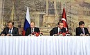 Signing of documents following a meeting of High-Level Russian-Turkish Cooperation Council.