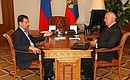 С генеральным директором госкорпорации «Ростехнологии» Сергеем Чемезовым.