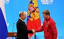 The Order of Friendship is awarded to Olympic biathlon champion Alexei Volkov.