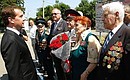 Во время посещения 10-й отдельной бригады специального назначения Министерства обороны Дмитрий Медведев встретился с ветеранами Великой Отечественной войны.