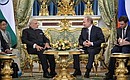 Meeting with Prime Minister of India Narendra Modi in the Kremlin.
