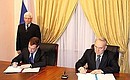 Подписание Совместного заявления президентов России и Казахстана (о принятии Плана совместных действий России и Казахстана на 2009–2010 годы).