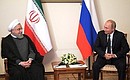 С Президентом Ирана Хасаном Рухани.