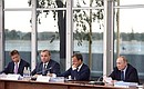 Заседание президиума Госсовета по вопросу развития внутренних водных путей.