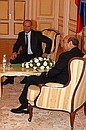 President Putin meeting with Kyrgyz President Askar Akayev. 