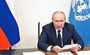 Владимир Путин принял участие в дебатах высокого уровня в Совете Безопасности ООН по теме «Укрепление морской безопасности: необходимость международного сотрудничества» (в режиме видеоконференции).