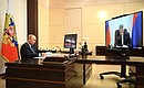 Videoconference meeting with Head of the Republic of Karelia Artur Parfenchikov.