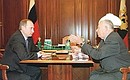 С бывшим председателем комиссии по помилованию при Президенте России Анатолием Приставкиным.
