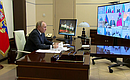 Meeting on socioeconomic support for regions (via videoconference).