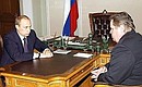 President Putin with Prosecutor-General Vladimir Ustinov.