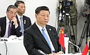 Председатель КНР Си Цзиньпин на встрече глав государств и правительств стран – участниц БРИКС.