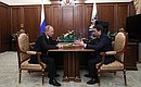 Meeting with Acting Governor of Murmansk Region Andrei Chibis.