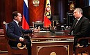 С Заместителем Председателя Правительства Дмитрием Рогозиным.