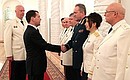 На церемонии вручения знамени Следственного комитета России.