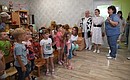 Maria Lvova-Belova at the Lugansk Republican Children’s Home. Photo by the press service of the Presidential Commissioner for Children's Rights