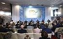 During a discussion on the subject Sustainable Development: Business and Preserving Biodiversity, which was part of the Eastern Economic Forum. Photo: RIA Novosti
