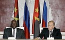 Совместная пресс-конференция с Президентом Анголы Жозе Эдуарду душ Сантушем.