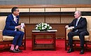 Встреча с Премьер-министром Королевства Таиланд Сеттхой Тхависином. Фото: Григорий Сысоев, РИА «Новости»