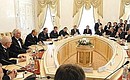 President Putin meeting with representatives of Russian and foreign energy companies and winners of the Global Energy Prize.