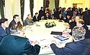 Встреча с лидерами депутатских фракций Государственной Думы.
