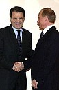 President Putin meeting with the head of the European Commission, Romano Prodi.