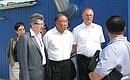 Presidential Adviser and Special Presidential Envoy on Climate Change Alexander Bedritsky and Deputy Chairman of China's National Development and Reform Commission Xie Zhenhua (left) during a visit to a biogas plant in the Kaluga Region.